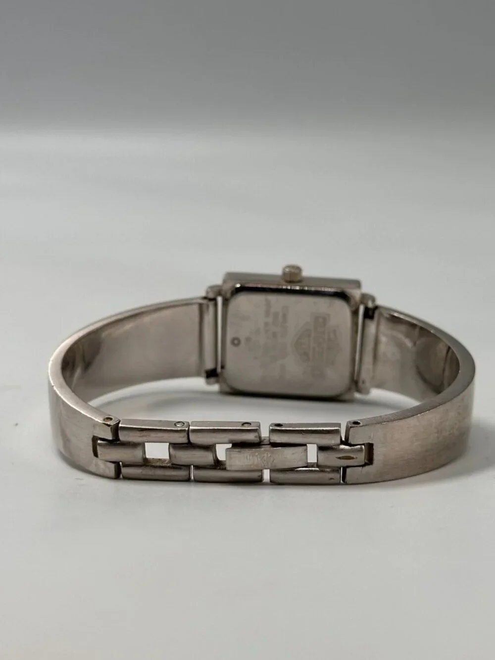 Harley-Davidson Women Watch Silver Tone 19MM Square Dial New Battery 6.5